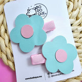 Par Hairclip Florecita Pastel